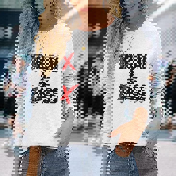 Drum And Bass Rum & Ass 長袖Tシャツ 彼女への贈り物