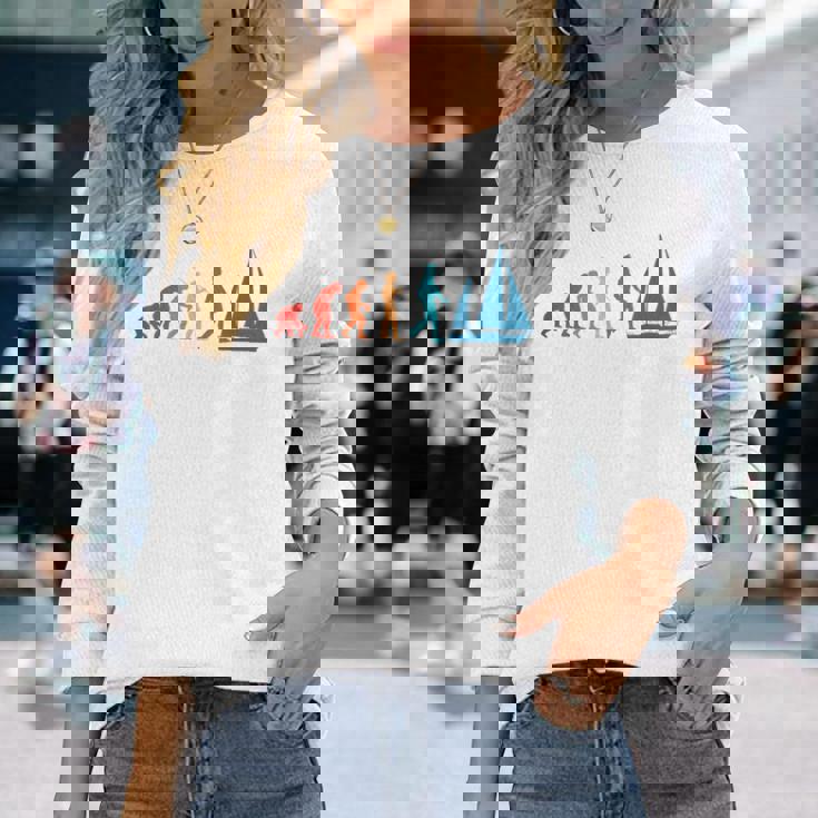 Evolution Graphic ヨット 船長 セーリング 海 ボート ヨット 長袖Tシャツ 彼女への贈り物
