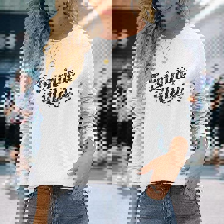 Feminist Killjoy 面白いフェミニズムミーム 長袖Tシャツ 彼女への贈り物