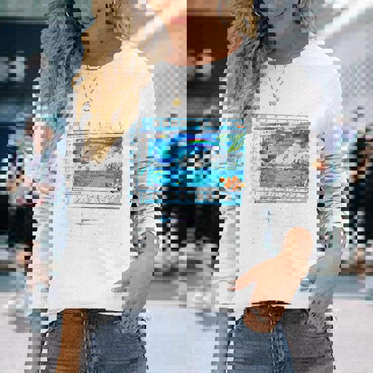 Frutiger エアロファッション バックプリント Frutigeribes 長袖Tシャツ 彼女への贈り物