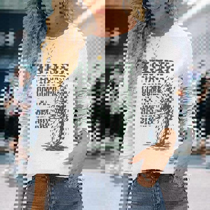 Busier Than A Cucumber In A Women's Prison Long Sleeve T-Shirt Gifts for Her
