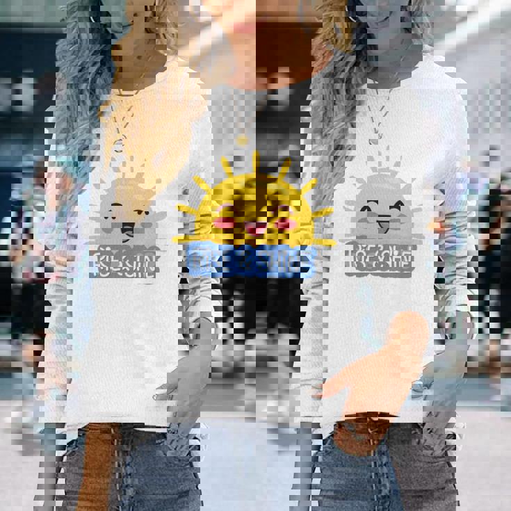 Rise Andhineummerunshine グラフィック 長袖tシャツ 長袖Tシャツ 彼女への贈り物