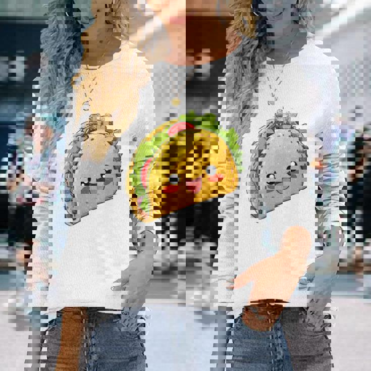 Tacoquad Kawaii Mexican Food Lover Intagetyle 長袖tシャツ 長袖Tシャツ 彼女への贈り物