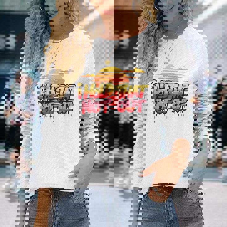 I Hold That Not Out Denglishaying 長袖Tシャツ 彼女への贈り物