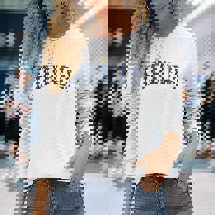 Hurley Ms ビンテージ アスレチック スポーツ Jsn2 ネイビープリント 長袖Tシャツ 彼女への贈り物