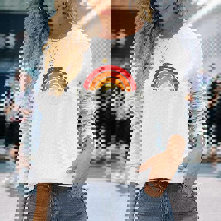 Hyde Park New York Ny ヴィンテージ 70年代 レトロレインボーデザイン 長袖Tシャツ 彼女への贈り物