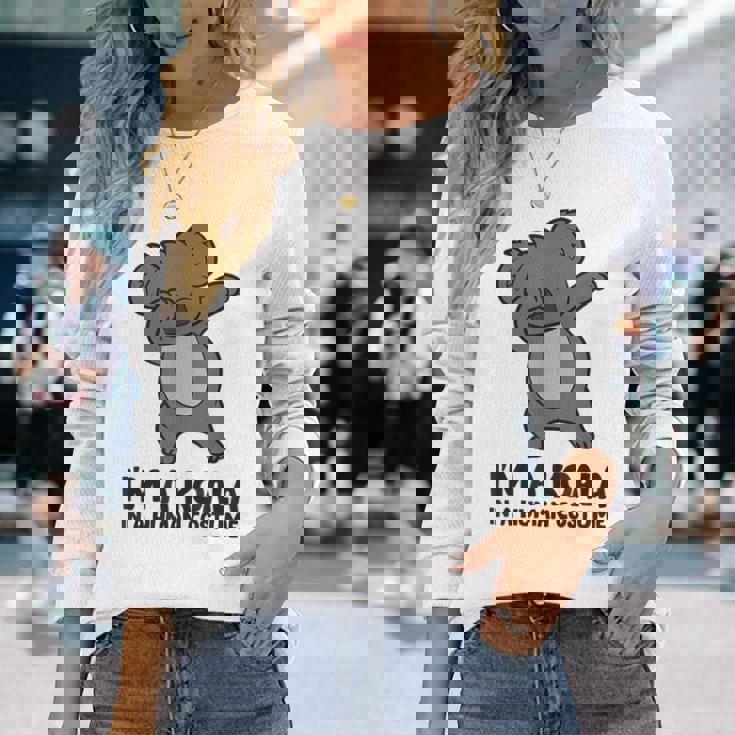 I'm A Koala In A Human コスチューム ファニー コアラ 長袖Tシャツ 彼女への贈り物