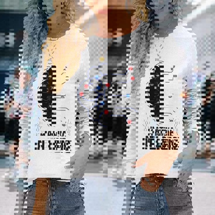 I'm Artificial Intelligence Ai人工知能 長袖Tシャツ 彼女への贈り物