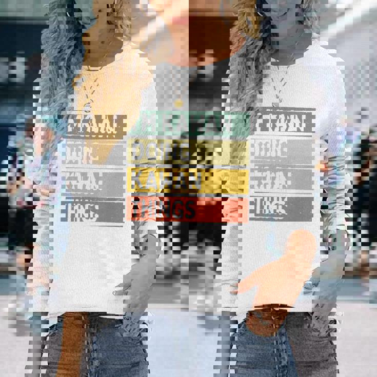 I'm Kawan Doing Kawan Things 面白い名言 長袖tシャツ 長袖Tシャツ 彼女への贈り物