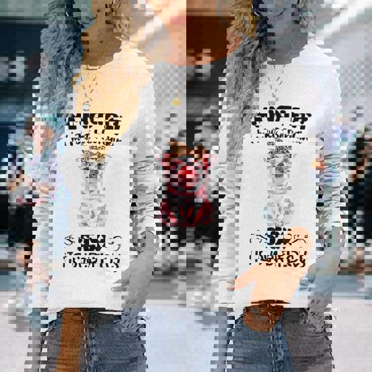 I'm Not Fat シャツ 長袖Tシャツ 彼女への贈り物