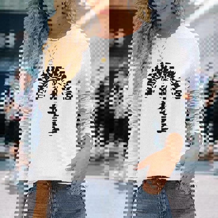 Itfテコンドー-韓国の武道を行う 長袖Tシャツ 彼女への贈り物