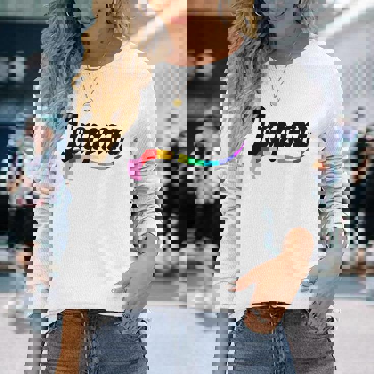 Japan ゲイ プライド Lgbtqi クィア 愛 東京 日本 ニッポン 長袖Tシャツ 彼女への贈り物