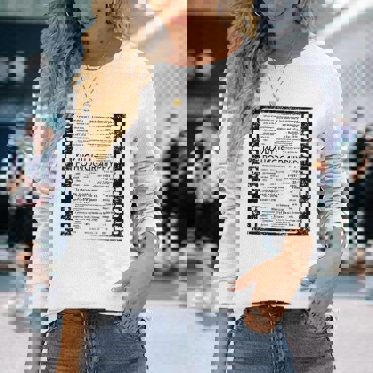 Kenko ひとことシリーズ「偉人のひとこと」［背面デザイン］ 長袖Tシャツ 彼女への贈り物