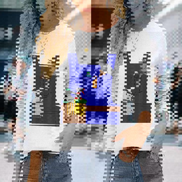 Last Minute Cleaner ハロウィンワーカーズグループコスチューム 長袖Tシャツ 彼女への贈り物