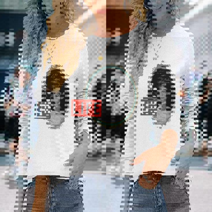 Life Picture Collection オードリーヘップバーン_ 02 長袖tシャツ 長袖Tシャツ 彼女への贈り物