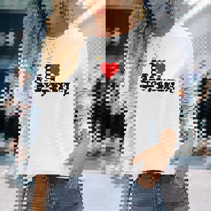 I Love Heartydneyyd Namee Australia 長袖Tシャツ 彼女への贈り物