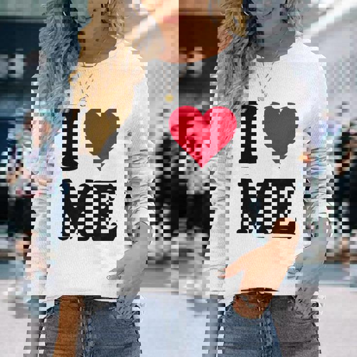 I Love Me 長袖Tシャツ 彼女への贈り物