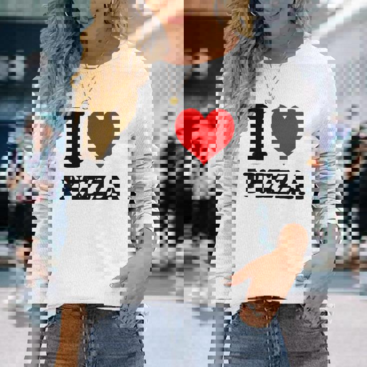 I Love Pizza 長袖Tシャツ 彼女への贈り物