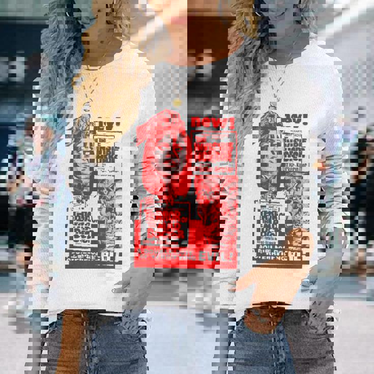 Mad Doctor Terror ハロウィンモンスターポスター ホラー映画 長袖Tシャツ 彼女への贈り物