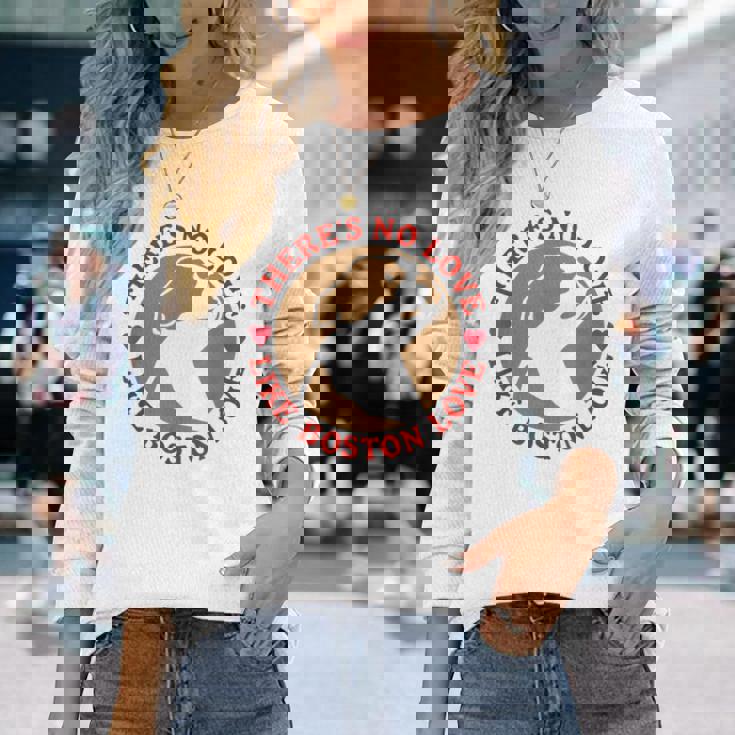 No Love Like Boston Love 長袖Tシャツ 彼女への贈り物
