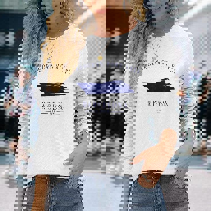 Oneocean Portell Marina バルセロナ ヨットクラブ スペイン リビエラ 長袖Tシャツ 彼女への贈り物