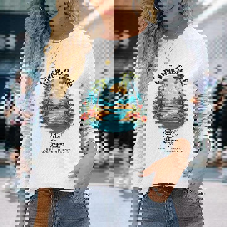 Osmeña Peak セブ フィリピン 島 バケーション お土産 長袖Tシャツ 彼女への贈り物