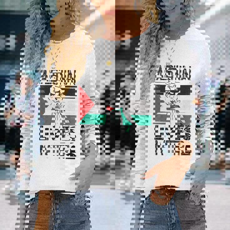 Palestinian Lives Matter 長袖Tシャツ 彼女への贈り物