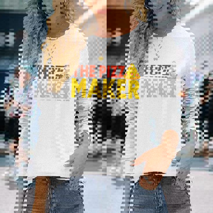 The Pizza Maker Pizza Making 長袖Tシャツ 彼女への贈り物