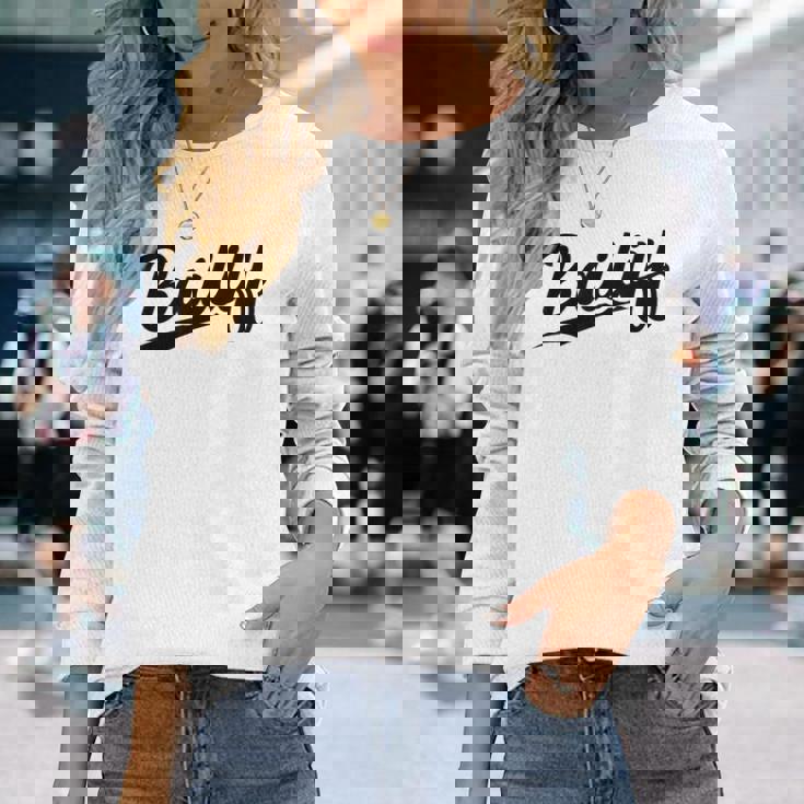 Retrowoosh Job Title Bailiff 長袖Tシャツ 彼女への贈り物