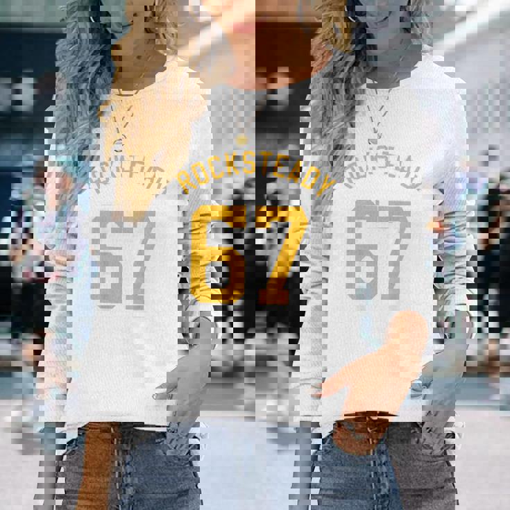 Rocksteady 1967 ビンテージ レゲエ スカ衣服 男女兼用 長袖Tシャツ 彼女への贈り物