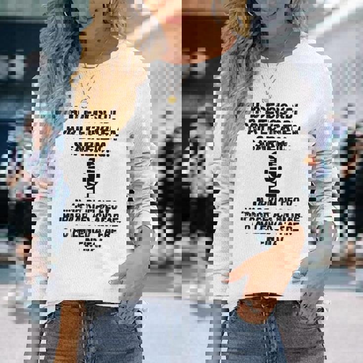 Sanremo 2025 Expression シャツ 長袖Tシャツ 彼女への贈り物