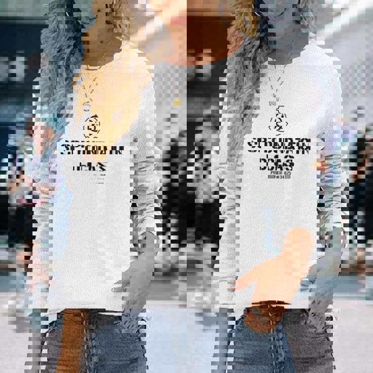 Scp Foundation Dクラス 囚人バーコード 長袖Tシャツ 彼女への贈り物