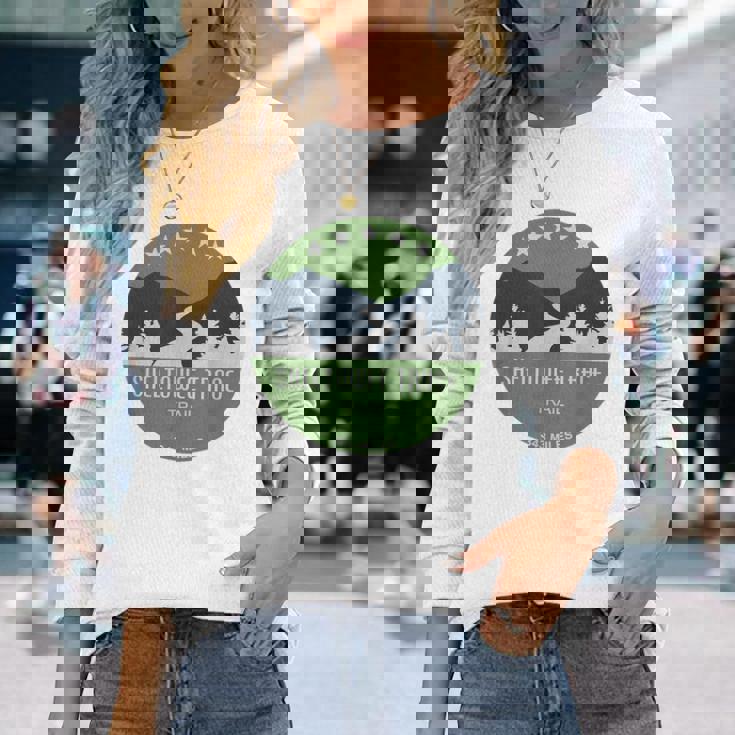 Sheltowee Trace Trail ケンタッキー州テネシー州 長袖Tシャツ 彼女への贈り物