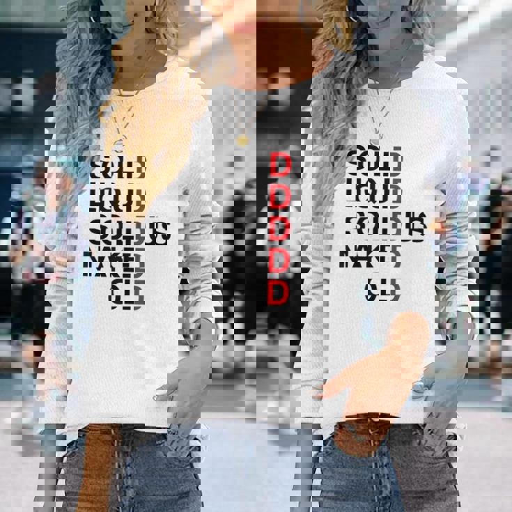 Solid Liquidolidus Naked Old 長袖Tシャツ 彼女への贈り物