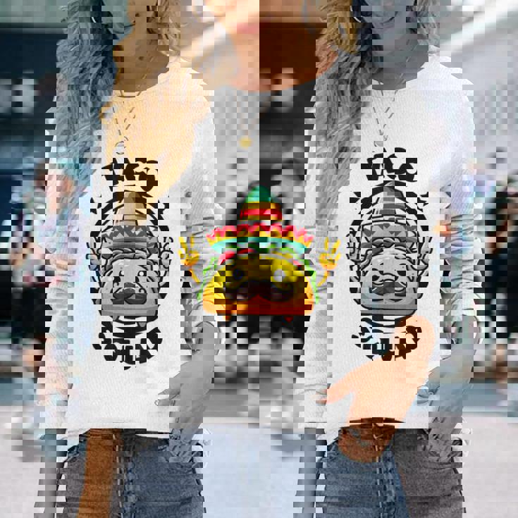 Tacoquad 面白いメキシカンタコス火曜日 タコスバウトチーム タコス 長袖Tシャツ 彼女への贈り物