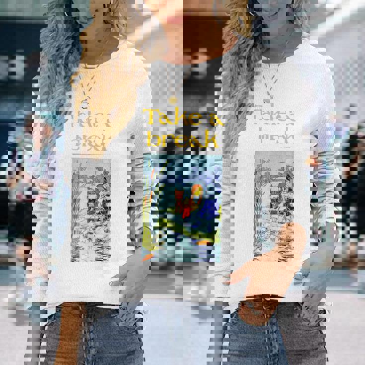 Take A Break Fun オズの魔法使い 長袖Tシャツ 彼女への贈り物