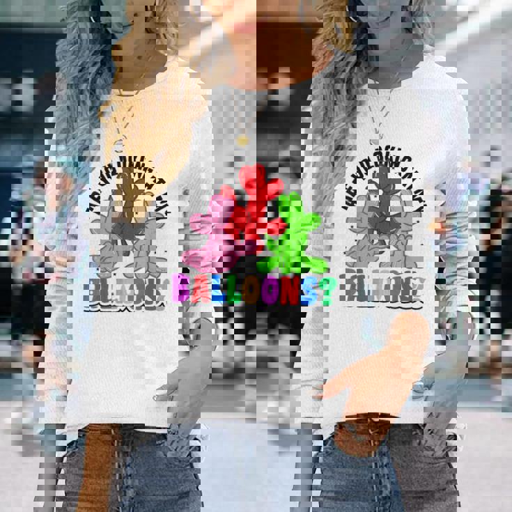 Twisting Balloon バルーンツイスト アート バルーンモデリング 長袖Tシャツ 彼女への贈り物