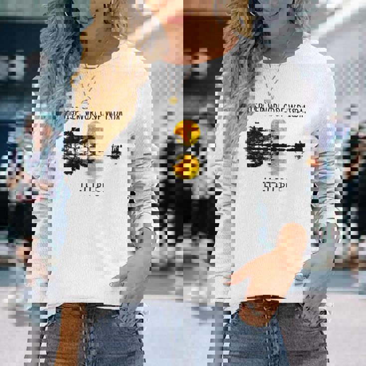 Whisper Words Of Wisdom Let-It Be ギター レイクシャドウ 長袖Tシャツ 彼女への贈り物