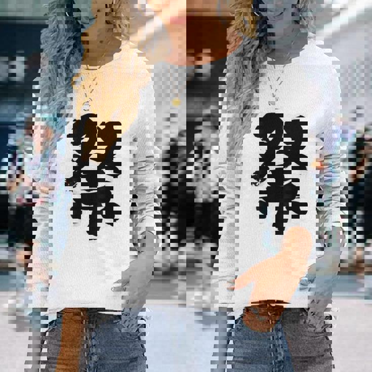 【バックプリント・背中側】祭 まつり（筆文字）お祭り 衣装 体育祭 文化祭 イベント 面白い デザイン 長袖Tシャツ 彼女への贈り物