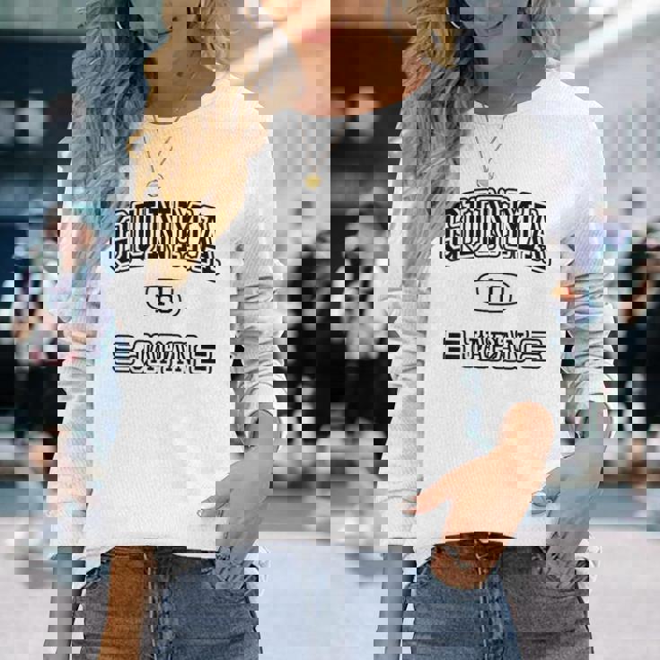 【バックプリント・背中側】群馬 Gunma【チームユニフォーム風】Jimo-T ジモティ 面白い 長袖Tシャツ 彼女への贈り物