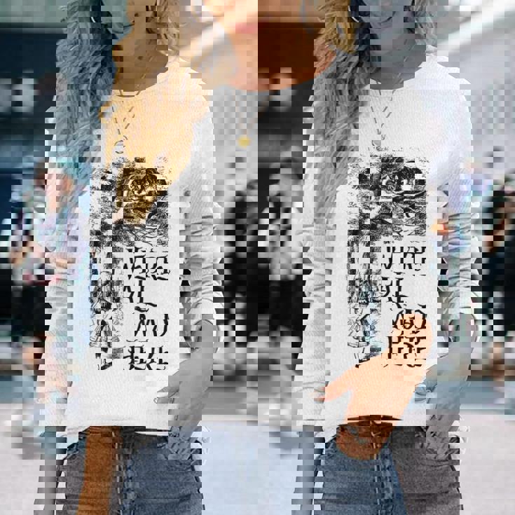 みんな怒ってるよ不思議の国のアリス 長袖Tシャツ 彼女への贈り物