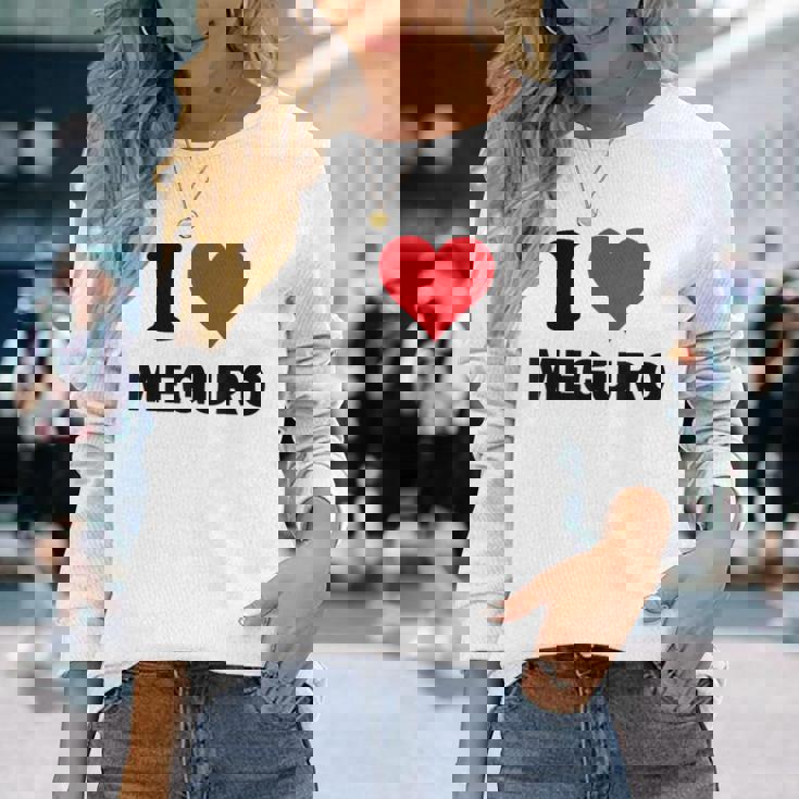 アイハート 目黒ジャパンラブ 日本土産 長袖Tシャツ 彼女への贈り物