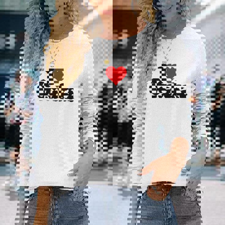 アイラブハート大阪ジャパン 長袖Tシャツ 彼女への贈り物