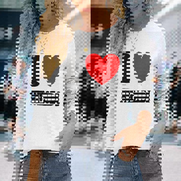 アイ・ラブ・ハイジ 長袖Tシャツ 彼女への贈り物