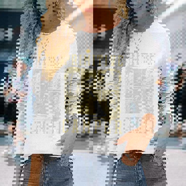 アウトドア アドベンチャー ブッシュクラフト プリミティブ キャンパー 長袖Tシャツ 彼女への贈り物