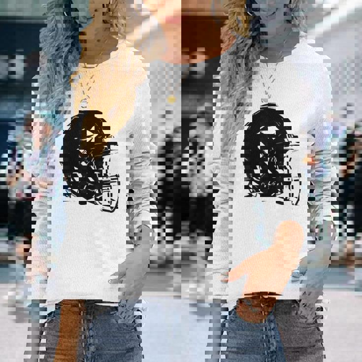 アメフト ヘルメット スケッチ アメリカンフットボール トレーニング 長袖Tシャツ 彼女への贈り物