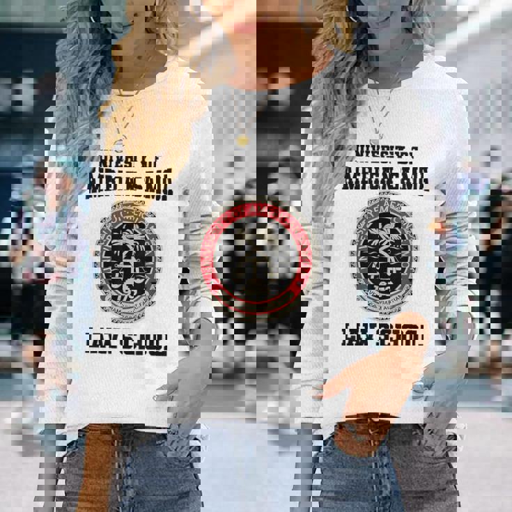 アメリカサモア大学ロースクール。 長袖Tシャツ 彼女への贈り物