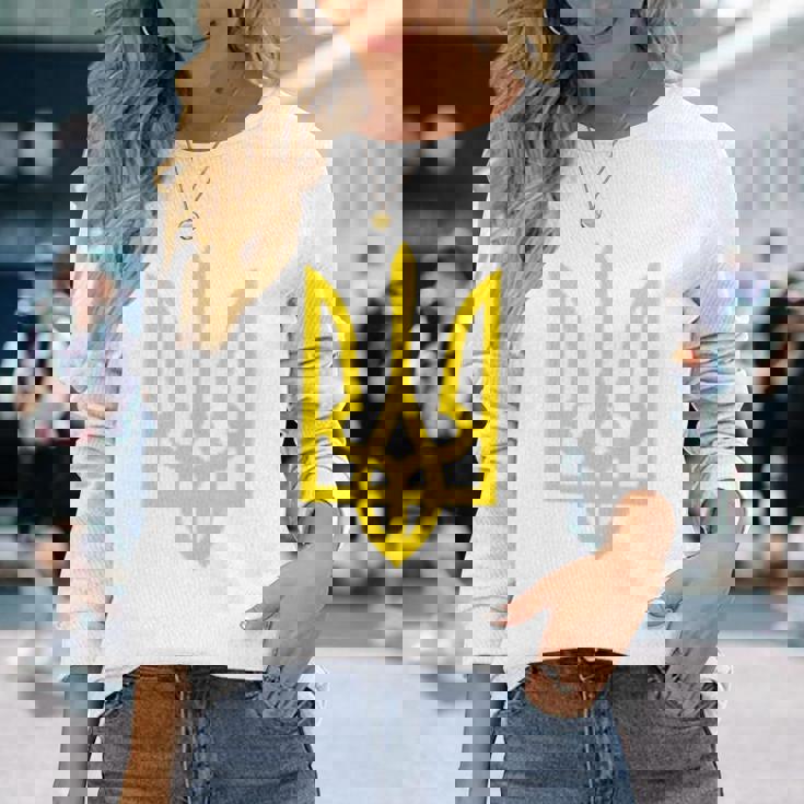 ウクライナ大統領 ヴォロディーミル・ゼレンスキー トライデントミリタリー 長袖Tシャツ 彼女への贈り物