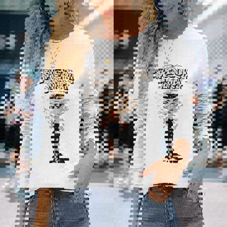 エスプレッソナ シニョーラ イタリアン Brainrot コーヒーミーム 長袖Tシャツ 彼女への贈り物