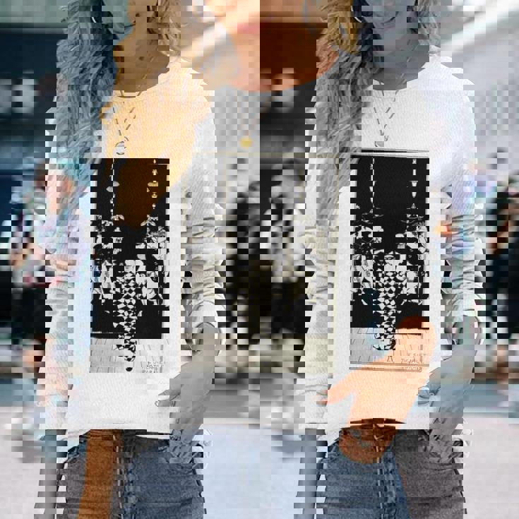 オーブリー・ビアズリー作「スカーレット・パストラール」1895 長袖tシャツ 長袖Tシャツ 彼女への贈り物